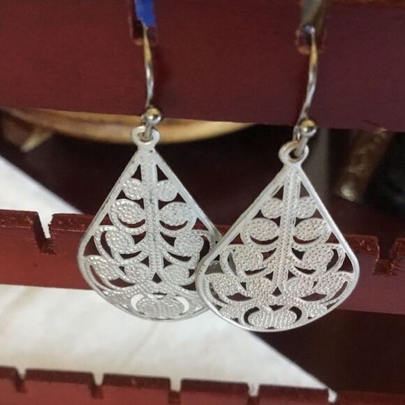 $8 ea or 3/$15. Teardrop Silvertone Earrings - Picture 2 of 9